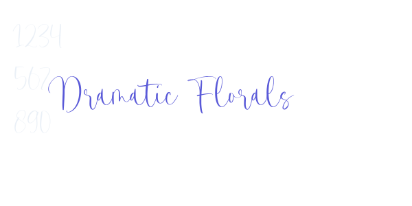 Dramatic Florals font free