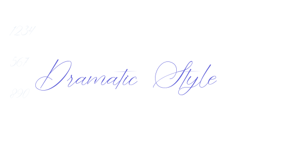 Dramatic Style font free