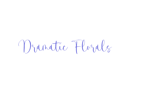 Dramatic Florals Font