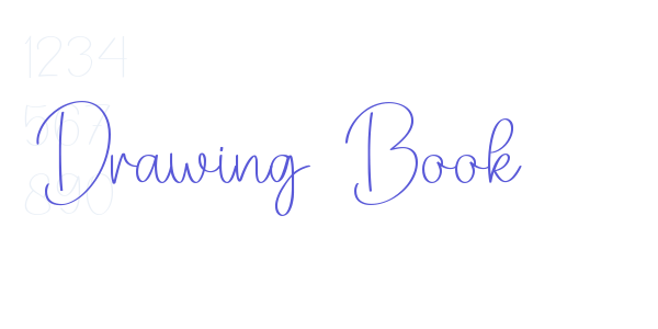 Drawing Book font