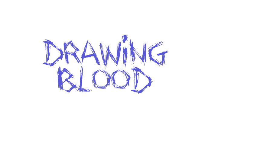 Drawing Blood Font