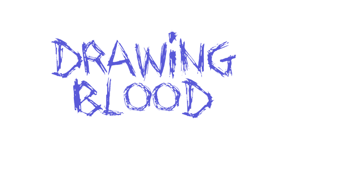 Drawing Blood Font Download