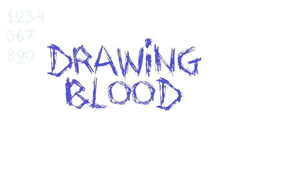 Drawing Blood-font-download