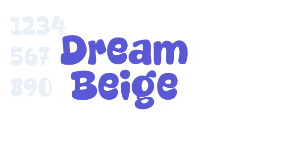 Dream Beige font free