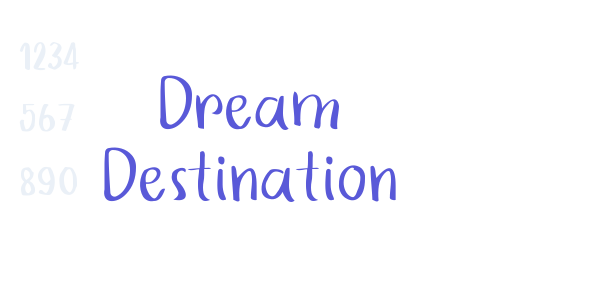 Dream Destination font