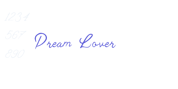 Dream Lover font free