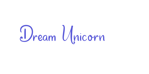 Dream Unicorn font free