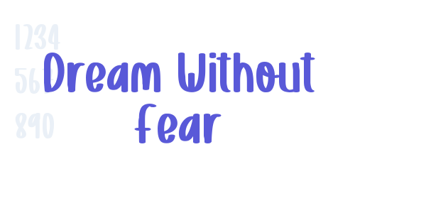 Dream Without Fear font