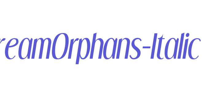 DreamOrphans-Italic Font