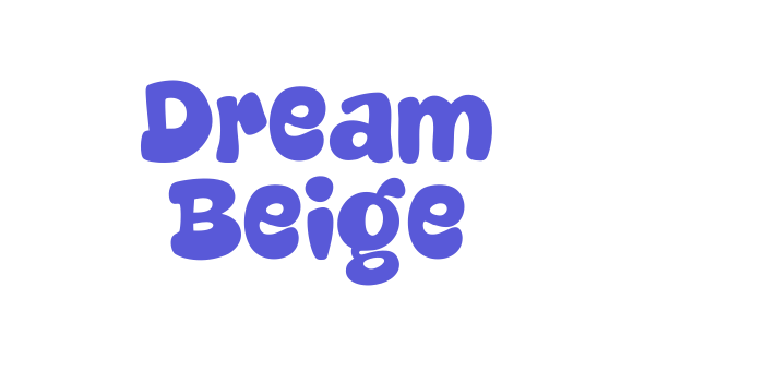 Dream Beige Font