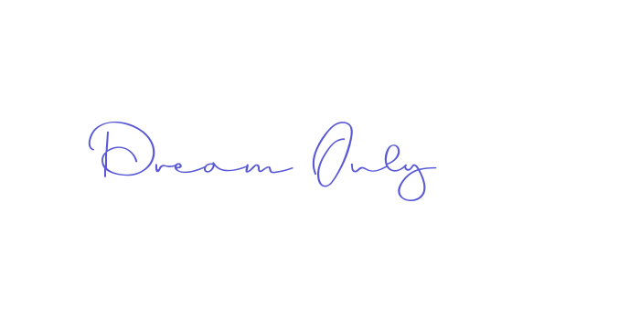 Dream Only Font Download