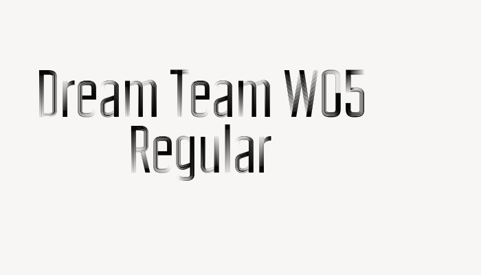 Dream Team W05 Regular font download