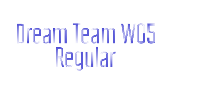 Dream Team W05 Regular Font Download