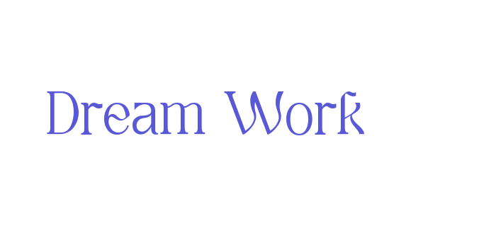 Dream Work Font Download