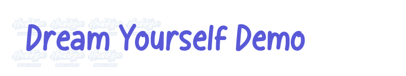 Dream Yourself Demo-related font