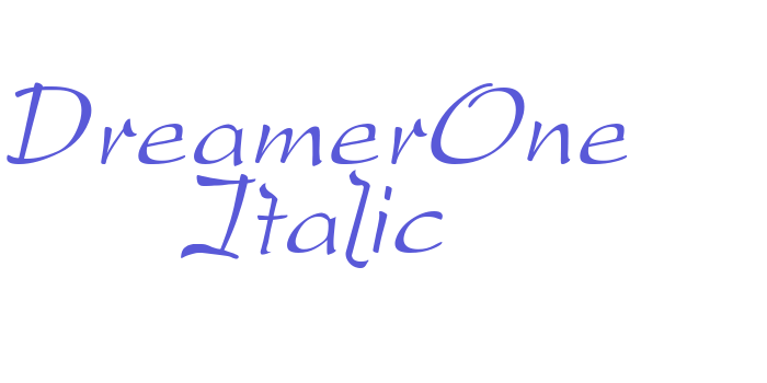 DreamerOne Italic Font Download