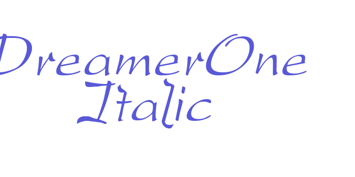 DreamerOne Italic Font