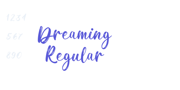 Dreaming Regular font free