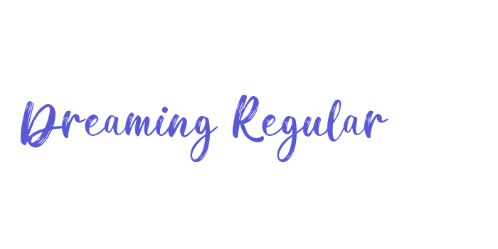 Dreaming Regular Font Download