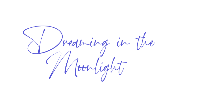 Dreaming in the Moonlight Font Download