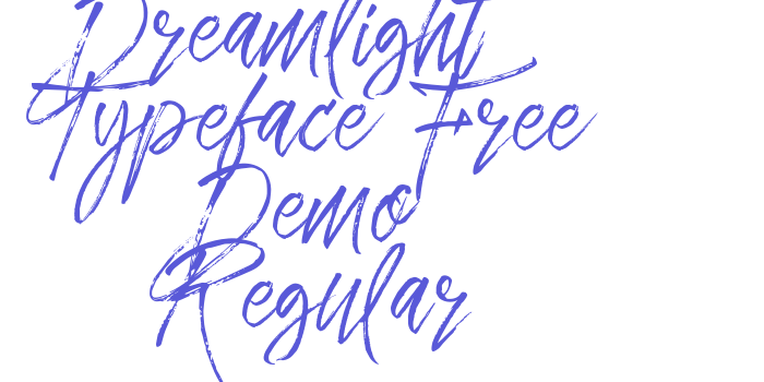 Dreamlight Typeface Free Demo Regular Font Download