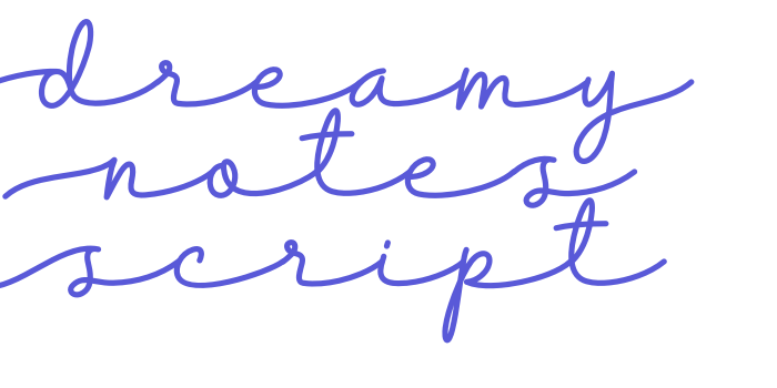 Dreamy Notes Script Font Download