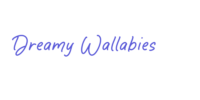 Dreamy Wallabies Font Download