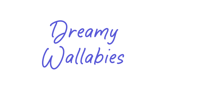 Dreamy Wallabies Font