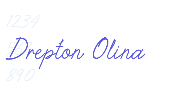 Drepton Olina Font