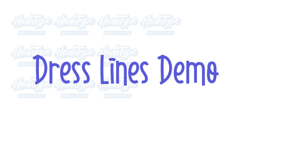 Dress Lines Demo font