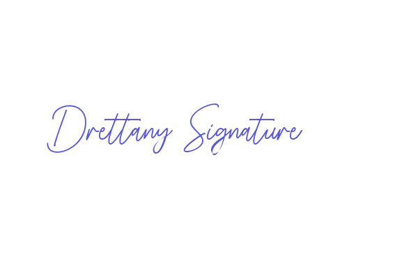 Drettany Signature Font