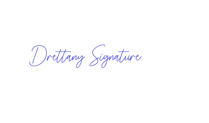 Drettany Signature Font Download