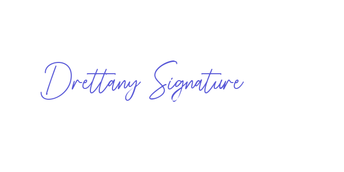 Drettany Signature Font Download