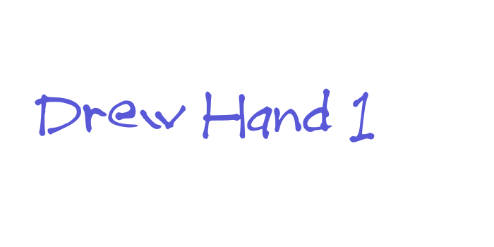 Drew Hand 1 Font Download