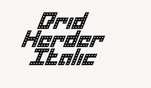 Drid Herder Italic Font