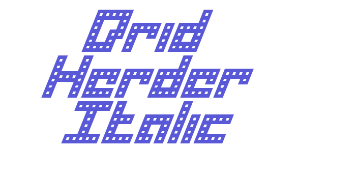 Drid Herder Italic Font