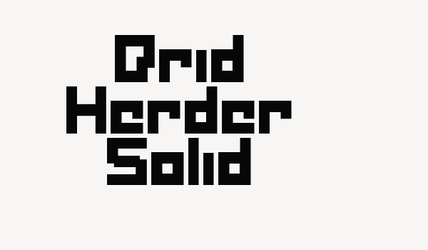 Drid Herder Solid Font