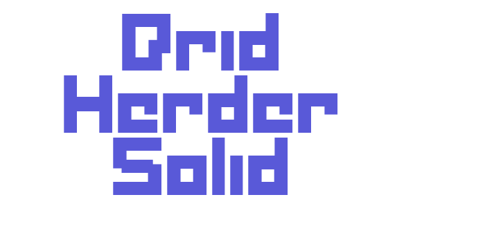 Drid Herder Solid Font