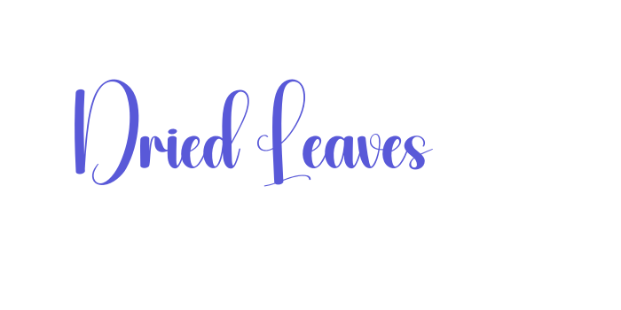 Dried Leaves Font Download