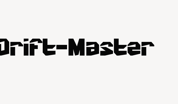 Drift-Master Font