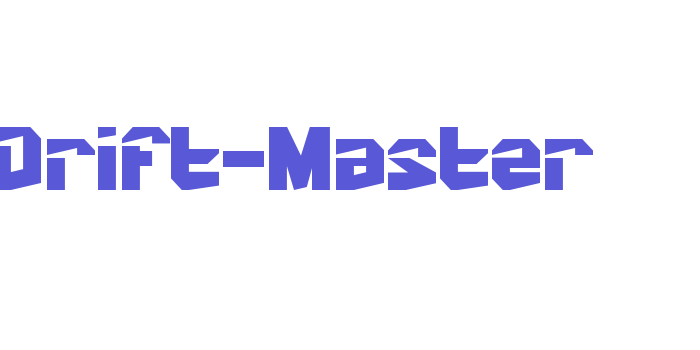 Drift-Master Font Download