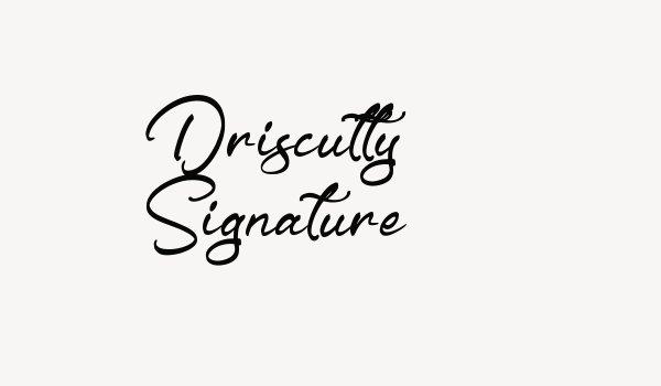 Driscutty Signature Font