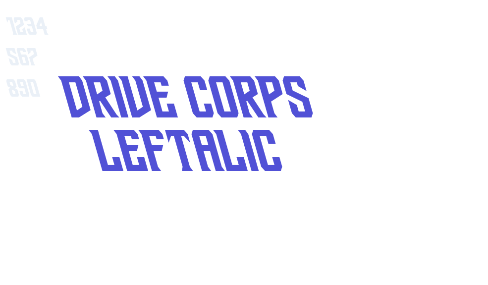 Drive Corps Leftalic-font-download