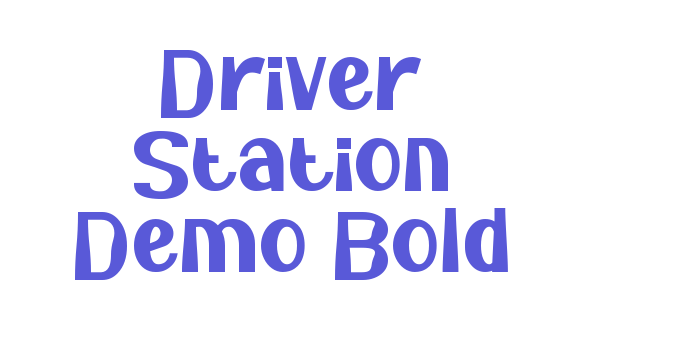 Driver Station Demo Bold Font Download