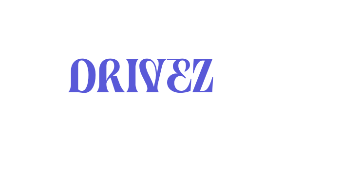 Drivez Font Download