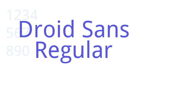 Droid Sans Regular font free