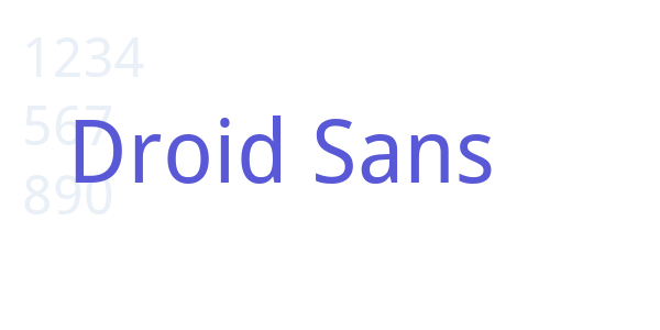 Droid Sans font free