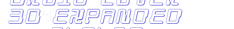 Droid Lover 3D Expanded Italic-font
