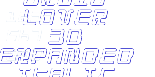 Droid Lover 3D Expanded Italic-font-download