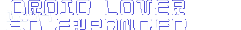 Droid Lover 3D Expanded-font